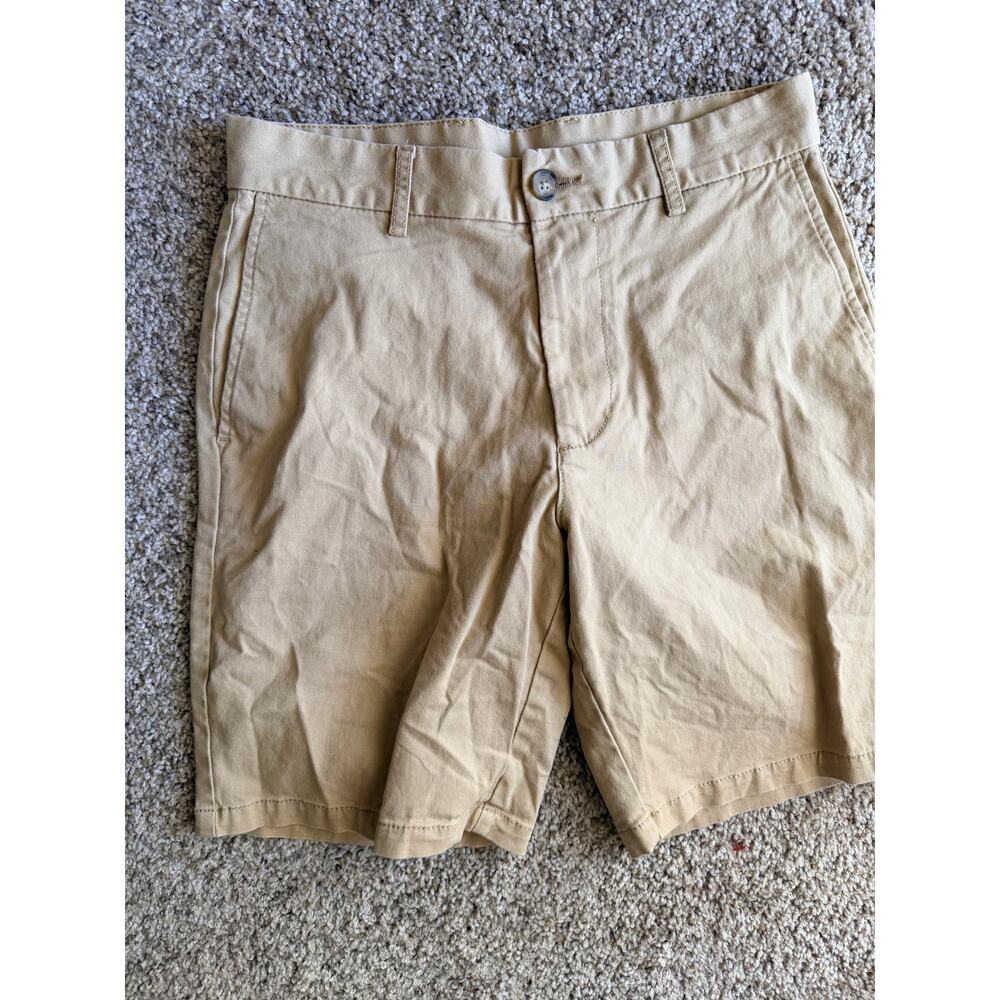 Old Navy Men's Slim chino shorts 30 cotton blend EUC Biege
